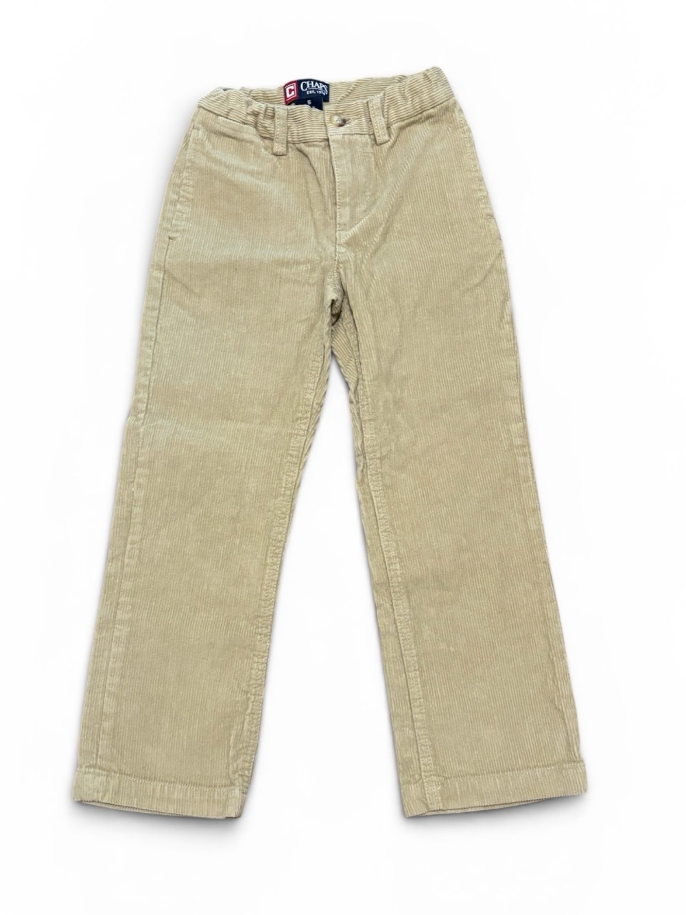 Chaps Kids Tan 100% Cotton Corduroy Pants, Size 5